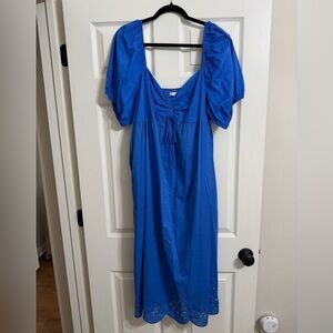 LC Lauren Conrad Royal Blue Midi Dress
